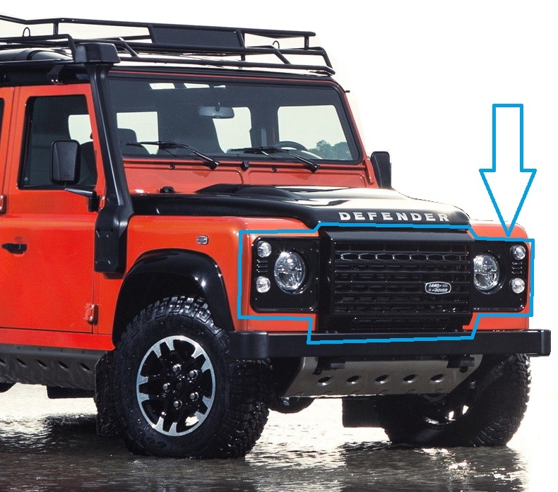 3pc Gloss Black Adventure style front end grille kit for LandRover Defender G4 eBay 3pc Gloss Black Adventure style front end grille kit for LandRover Defender G4 eBay